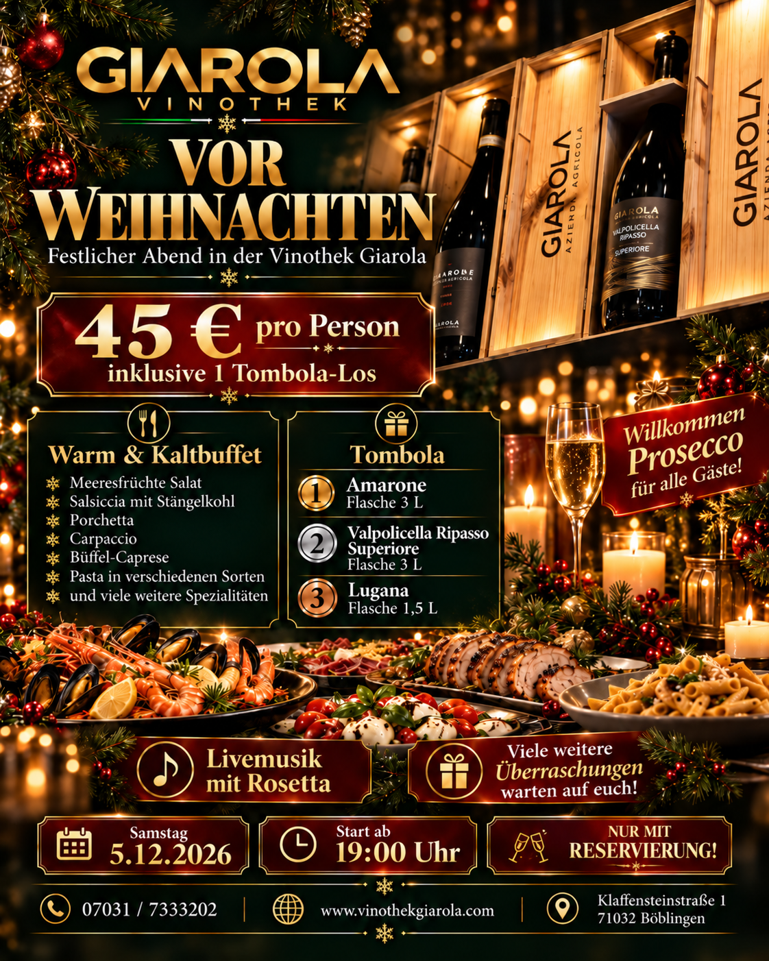 VOR WEIHNACHTEN